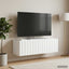 Væghængt TV-skab 98 x 31 x 30 cm Hvid Konstrueret træ