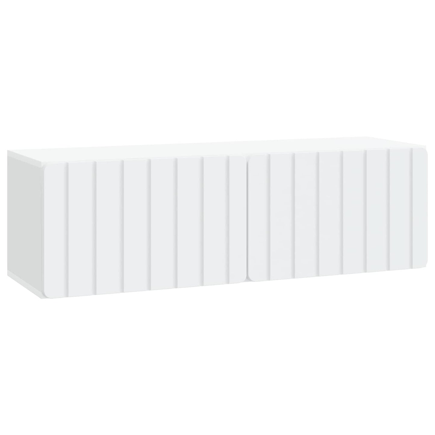 Væghængt TV-skab 98 x 31 x 30 cm Hvid Konstrueret træ