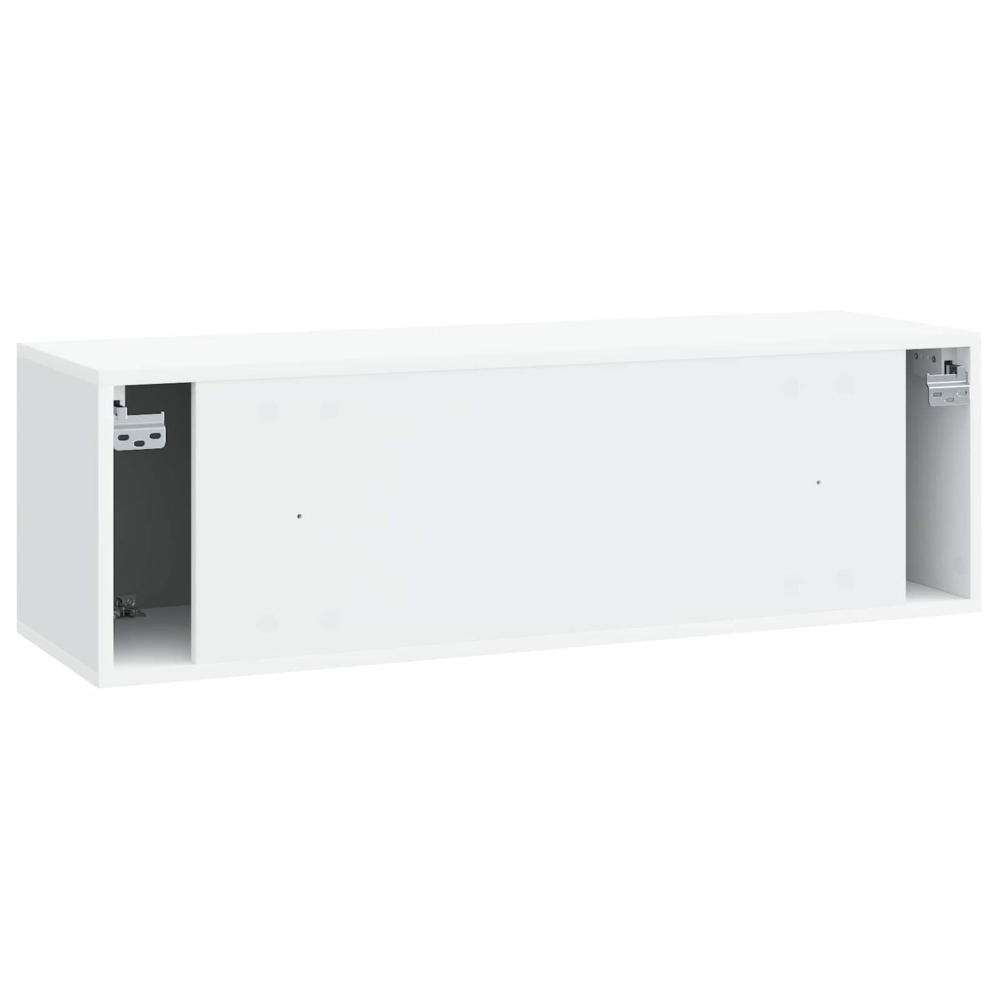 Væghængt TV-skab 98 x 31 x 30 cm Hvid Konstrueret træ