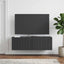 Væghængt TV-skab 98 x 31 x 30 cm Sort Konstrueret træ