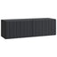 Væghængt TV-skab 98 x 31 x 30 cm Sort Konstrueret træ