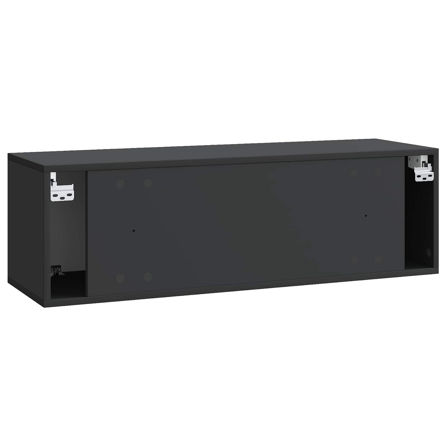 Væghængt TV-skab 98 x 31 x 30 cm Sort Konstrueret træ