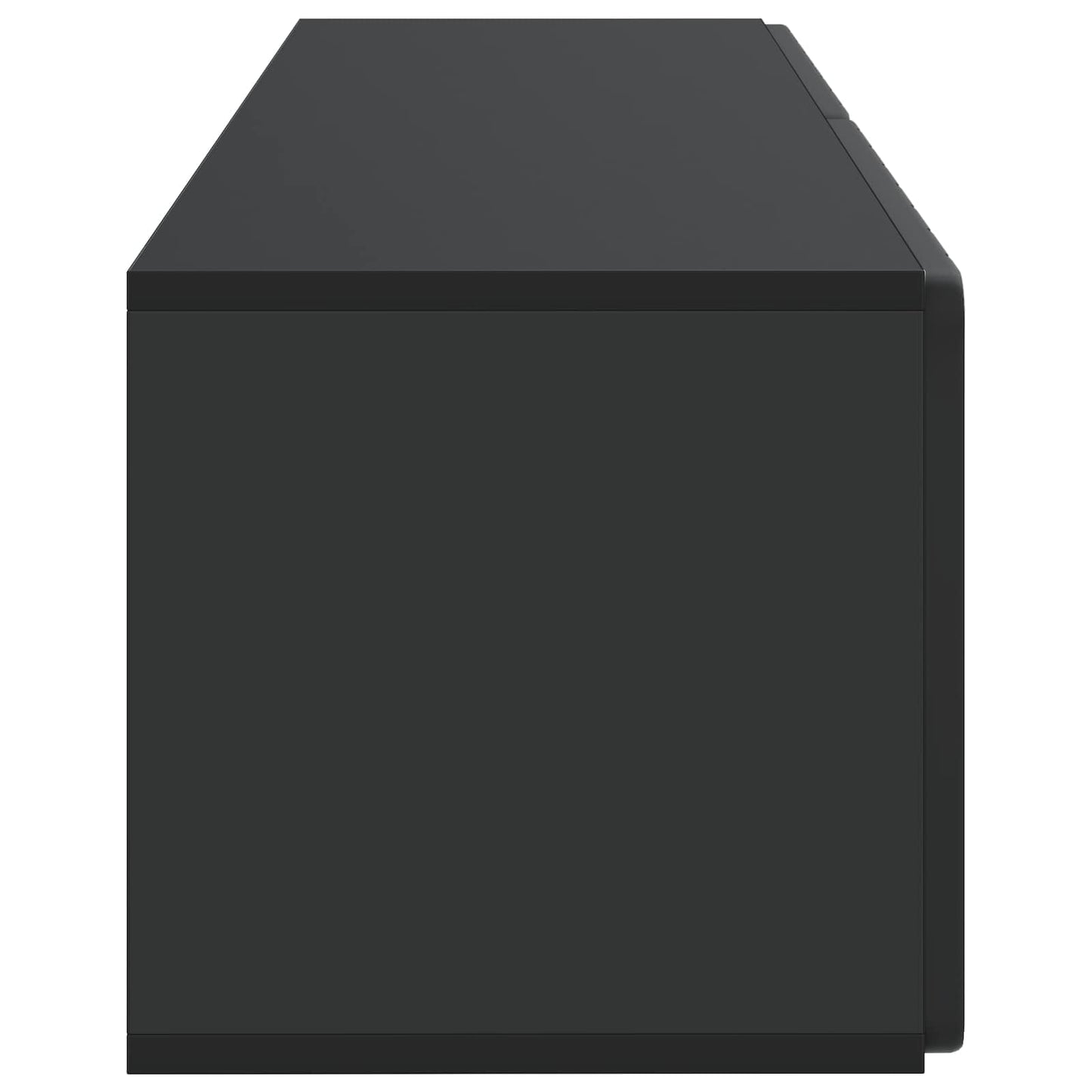 Væghængt TV-skab 98 x 31 x 30 cm Sort Konstrueret træ
