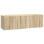 Væghængt TV-skab 98 x 31 x 30 cm Sonoma-eg Konstrueret træ