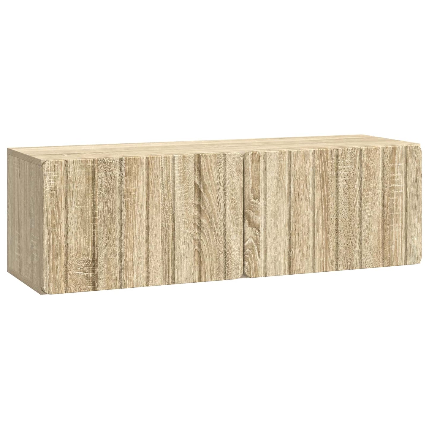 Væghængt TV-skab 98 x 31 x 30 cm Sonoma-eg Konstrueret træ