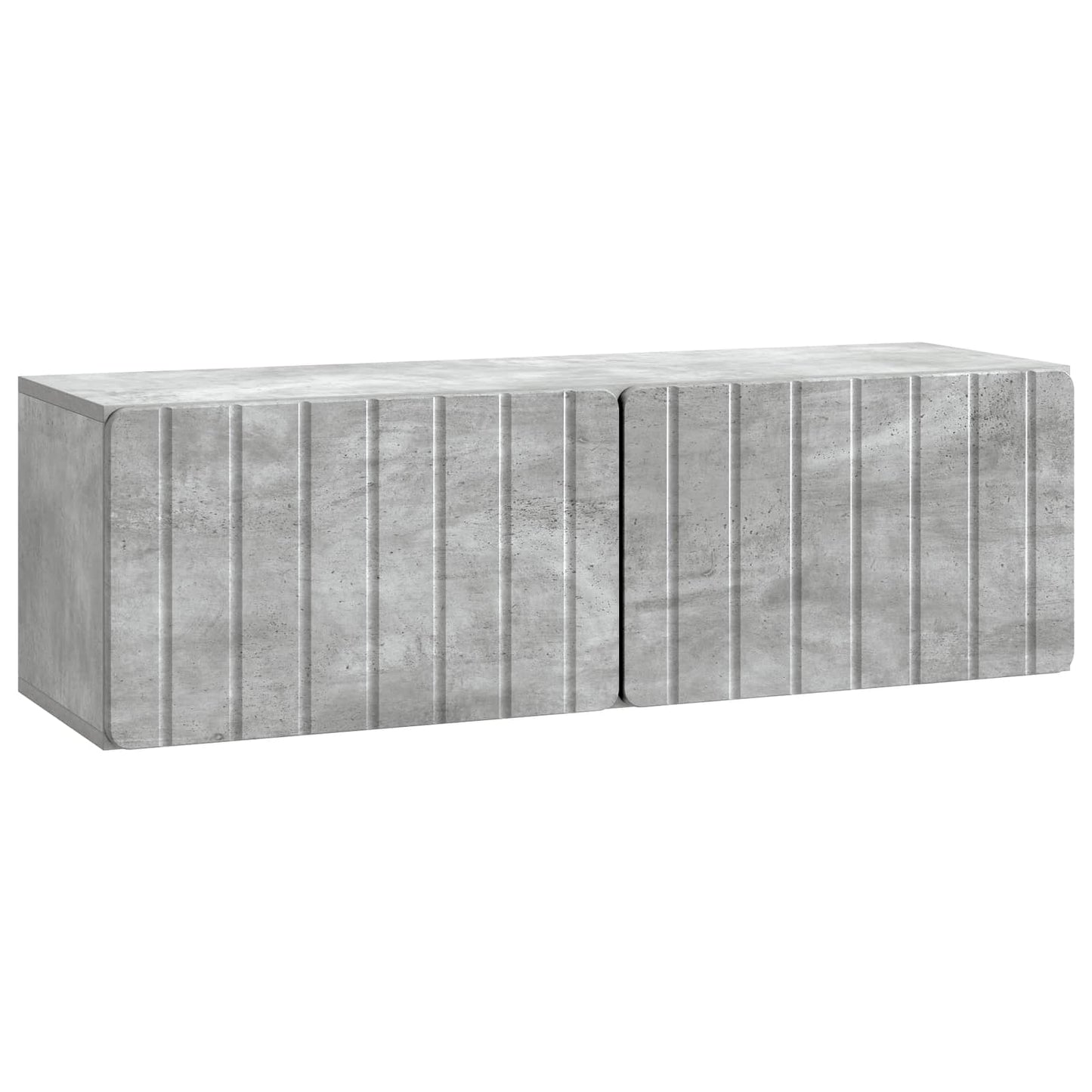 Væghængt TV-skab 98 x 31 x 30 cm Betongrå Konstrueret træ