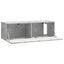 Væghængt TV-skab 98 x 31 x 30 cm Betongrå Konstrueret træ