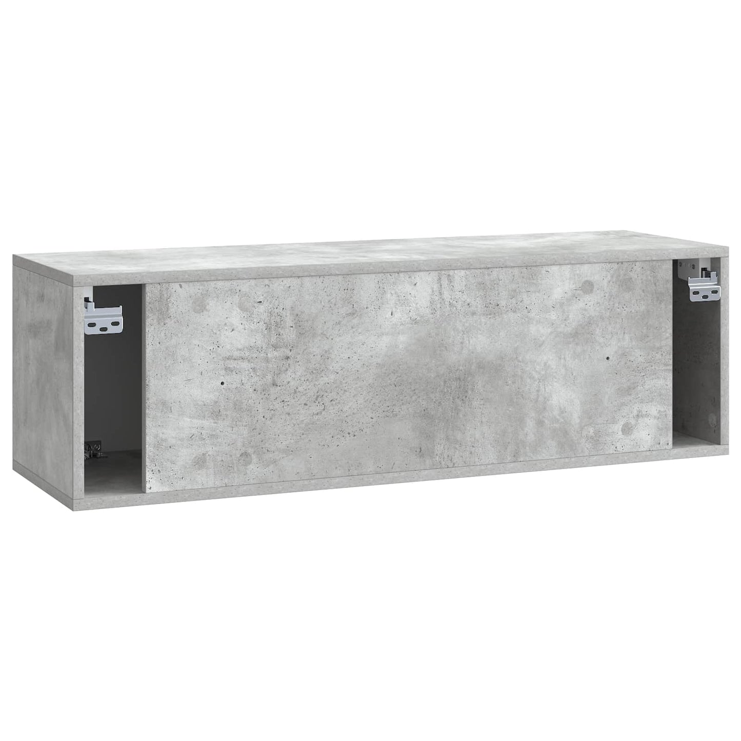 Væghængt TV-skab 98 x 31 x 30 cm Betongrå Konstrueret træ