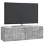 Væghængt TV-skab 98 x 31 x 30 cm Betongrå Konstrueret træ