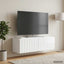 Væghængt TV-skab 98 x 31 x 30 cm Hvid højglans Konstrueret træ