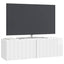 Væghængt TV-skab Hvid højglans 98 x 31 x 30 cm Konstrueret træ