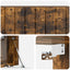 Væghængt TV-skab 98 x 31 x 30 cm Røget eg Konstrueret træ