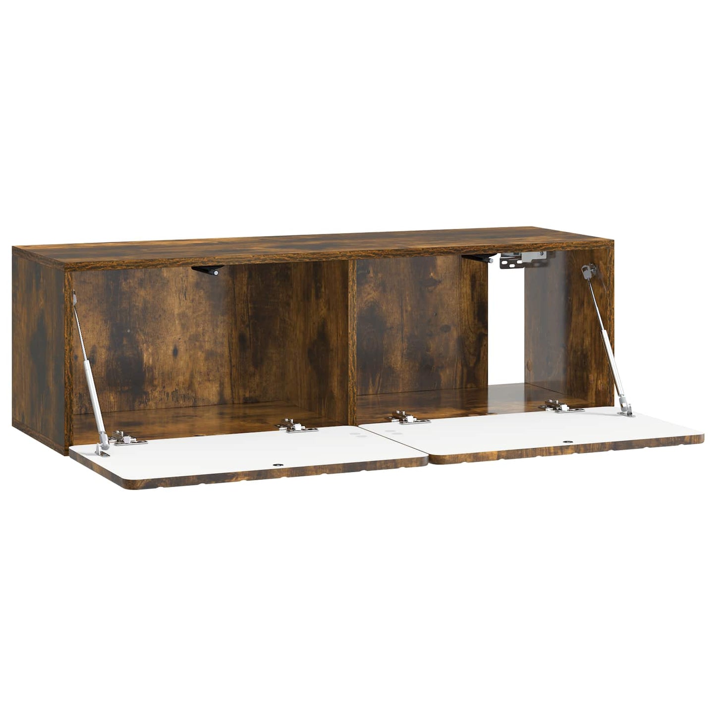 Væghængt TV-skab 98 x 31 x 30 cm Røget eg Konstrueret træ