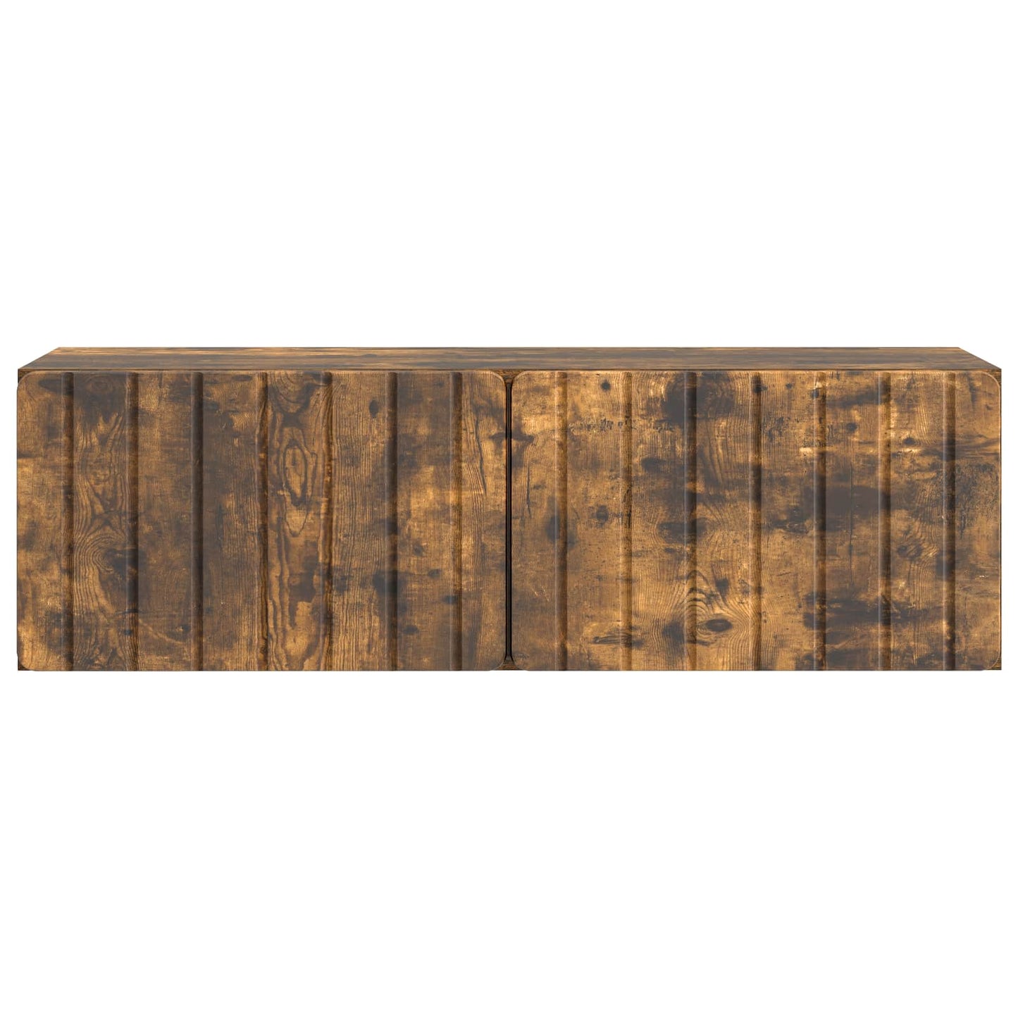 Væghængt TV-skab 98 x 31 x 30 cm Røget eg Konstrueret træ