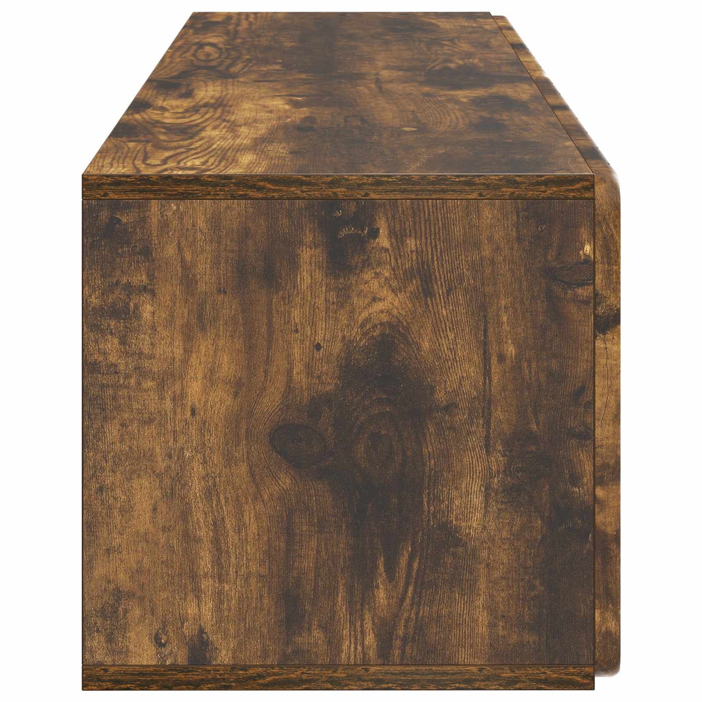 Væghængt TV-skab 98 x 31 x 30 cm Røget eg Konstrueret træ