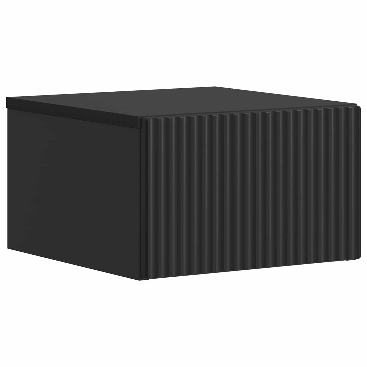 Væghængt Natbord Sort 33 x 34,5 x 20 cm Konstrueret træ