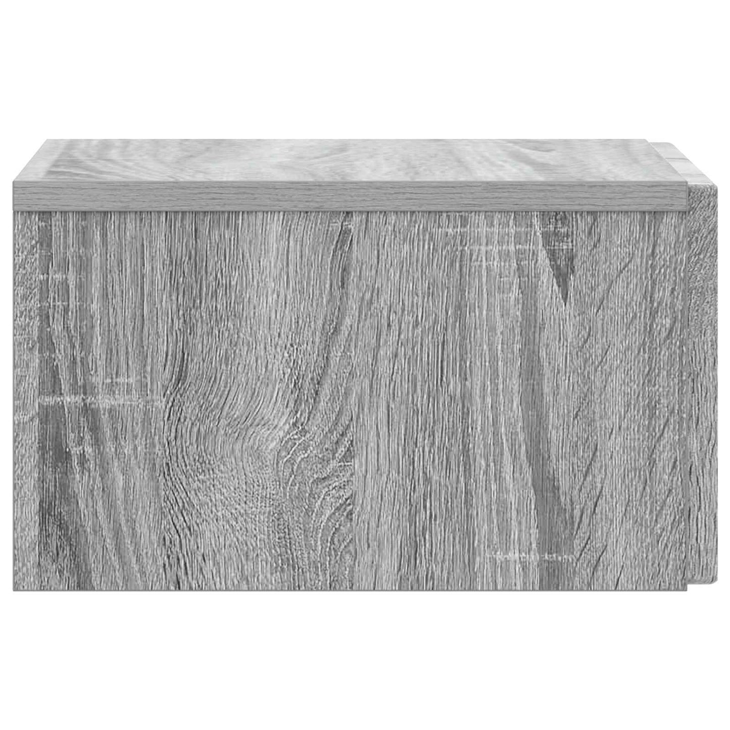 Væghængt Natbord 2 stk. Grå sonoma-eg 33 x 34,5 x 20 cm