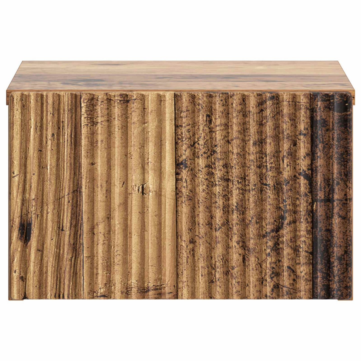 Væghængt Natbord Gammelt træ 33 x 34,5 x 20 cm Konstrueret træ