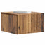 Væghængt Natbord med skuffe 2 pcs Gammelt træ 33 x 34,5 x 20 cm