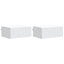 Væghængt Natbord 2 pcs Hvid 49 x 34,5 x 20 cm Konstrueret træ