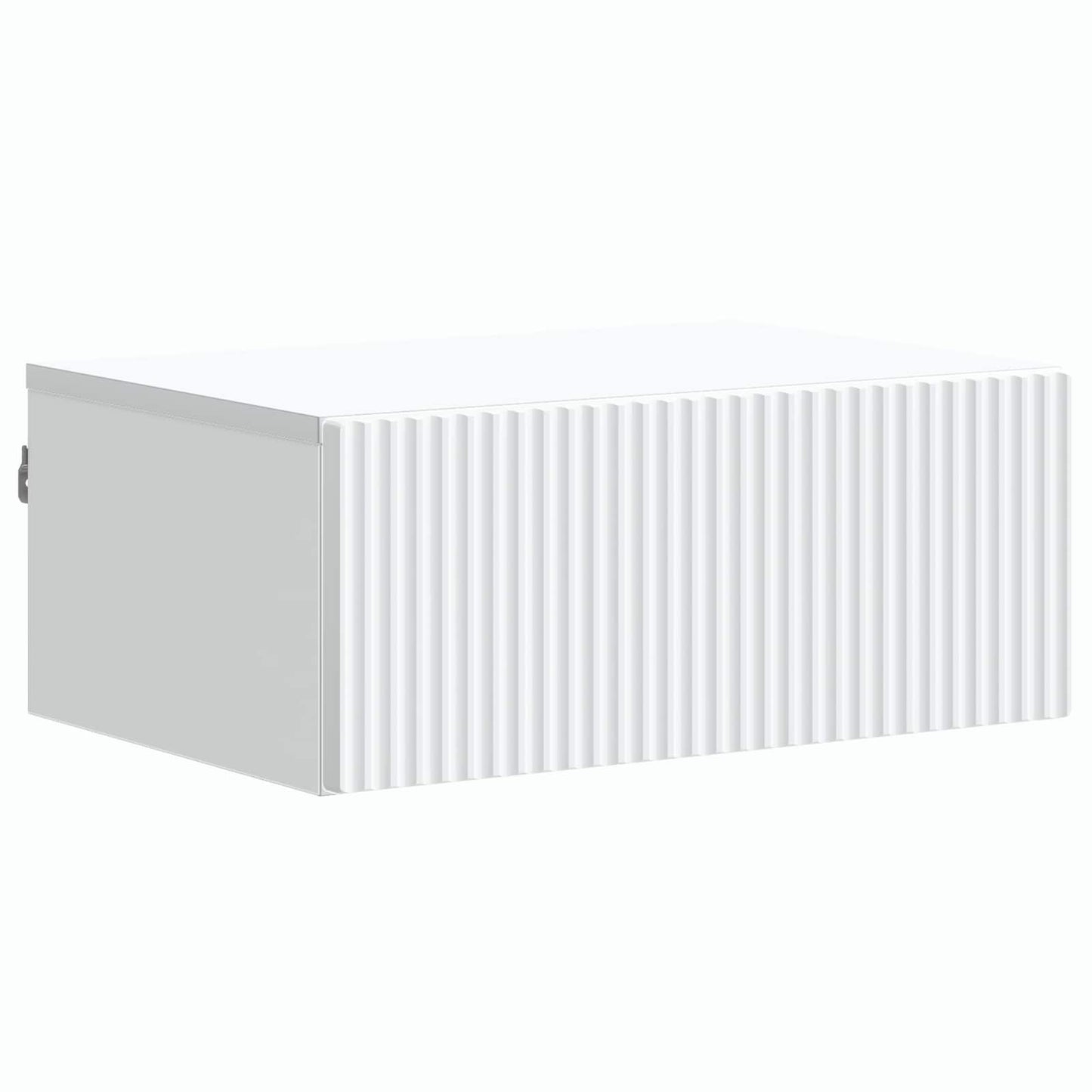 Væghængt Natbord 2 pcs Hvid 49 x 34,5 x 20 cm Konstrueret træ