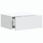 Væghængt Natbord 2 pcs Hvid 49 x 34,5 x 20 cm Konstrueret træ