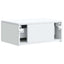 Væghængt Natbord 2 pcs Hvid 49 x 34,5 x 20 cm Konstrueret træ