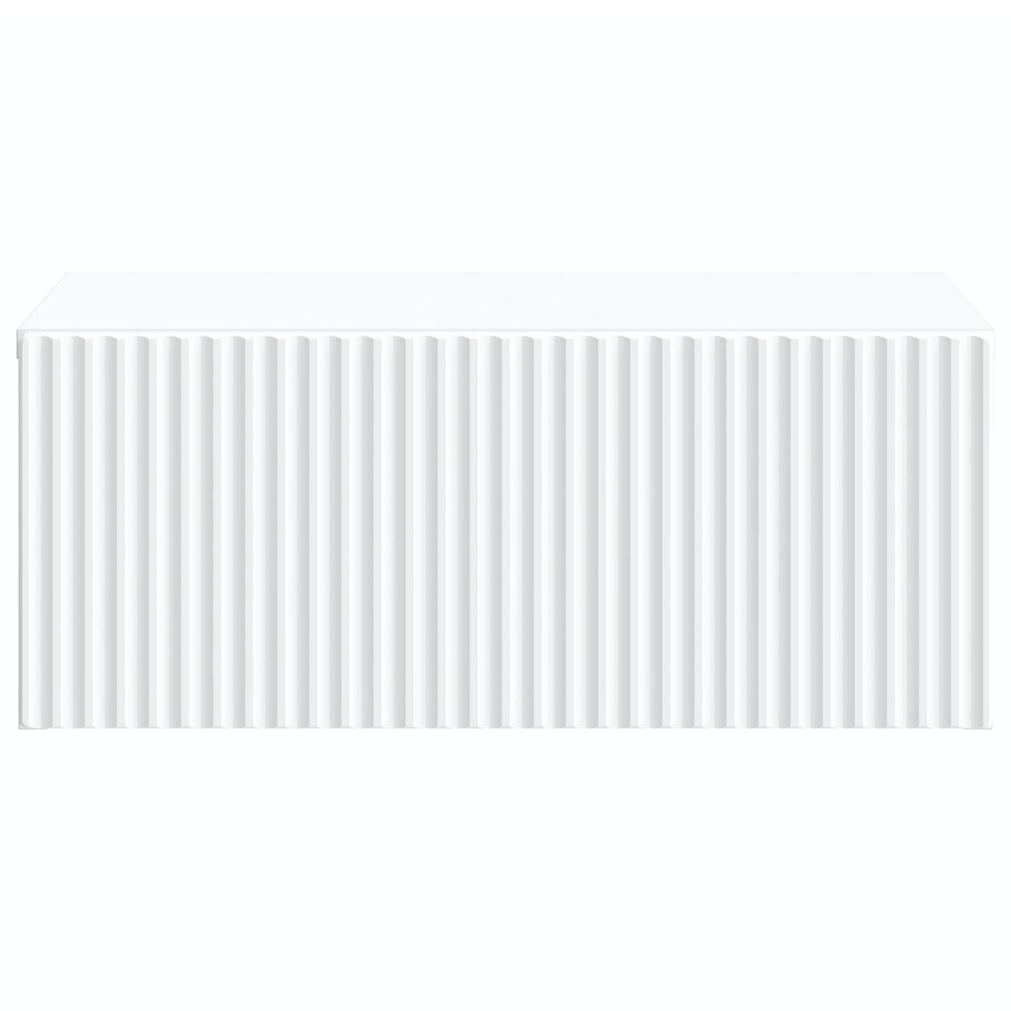 Væghængt Natbord 2 pcs Hvid 49 x 34,5 x 20 cm Konstrueret træ