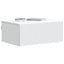 Væghængt Natbord 2 pcs Hvid 49 x 34,5 x 20 cm Konstrueret træ
