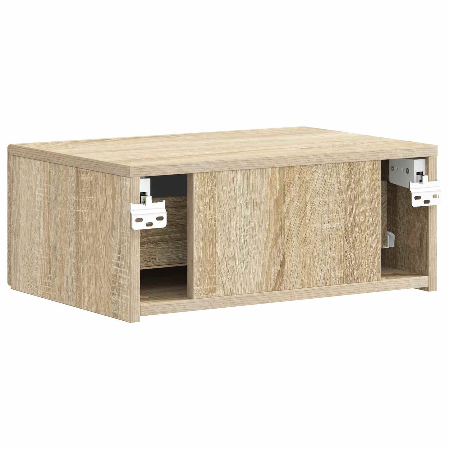 Væghængt Natbord Sonoma-eg 49 x 34,5 x 20 cm Konstrueret træ