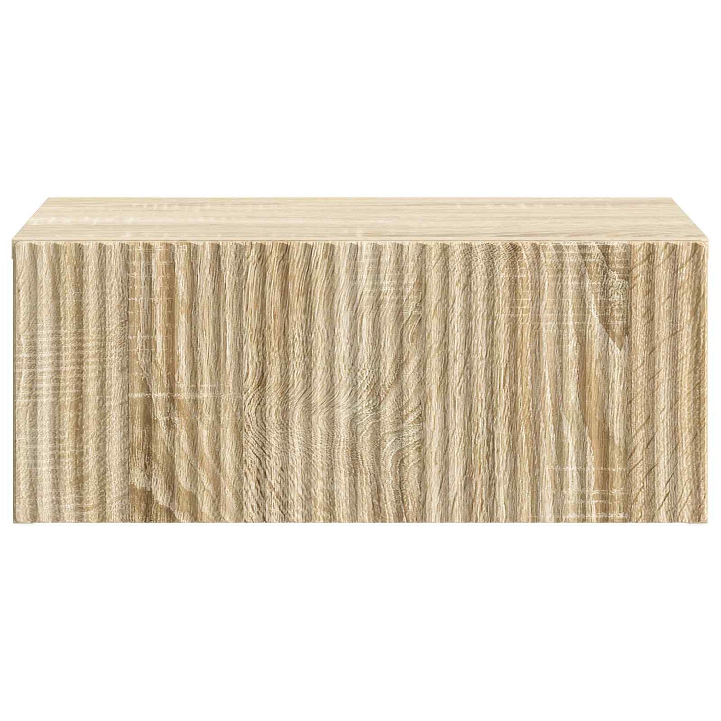 Væghængt Natbord 2 stk. Sonoma-eg 49 x 34,5 x 20 cm