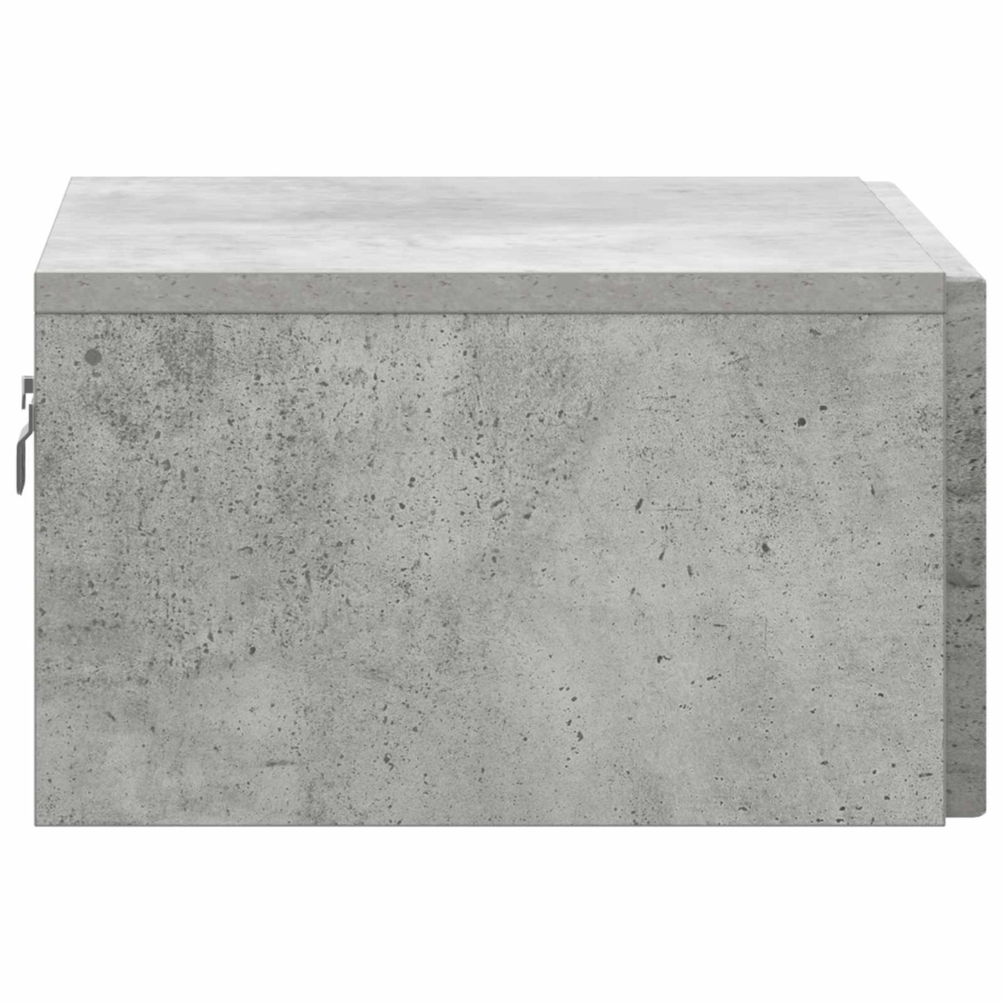 Væghængt Natbord Betongrå 49 x 34,5 x 20 cm Konstrueret træ