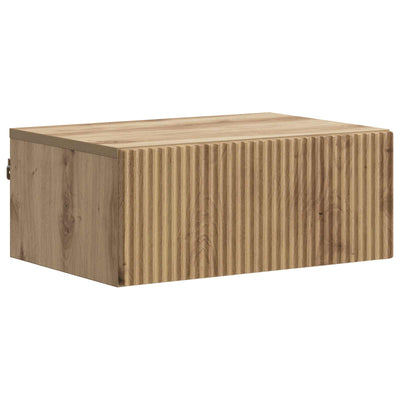 Væghængt Natbord Artisan-eg 49 x 34,5 x 20 cm Konstrueret træ