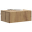 Væghængt Natbord med skuffe 2 pcs Artisan-eg 49 x 34,5 x 20 cm
