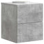 Væghængt Natbord med skuffe 2 pcs Betongrå 33 x 34,5 x 40 cm