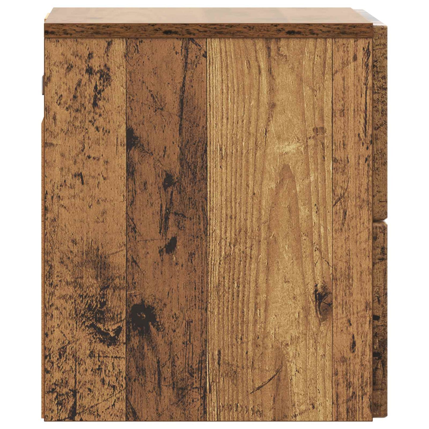 Væghængt Natbord Gammelt træ 33 x 34,5 x 40 cm Konstrueret træ