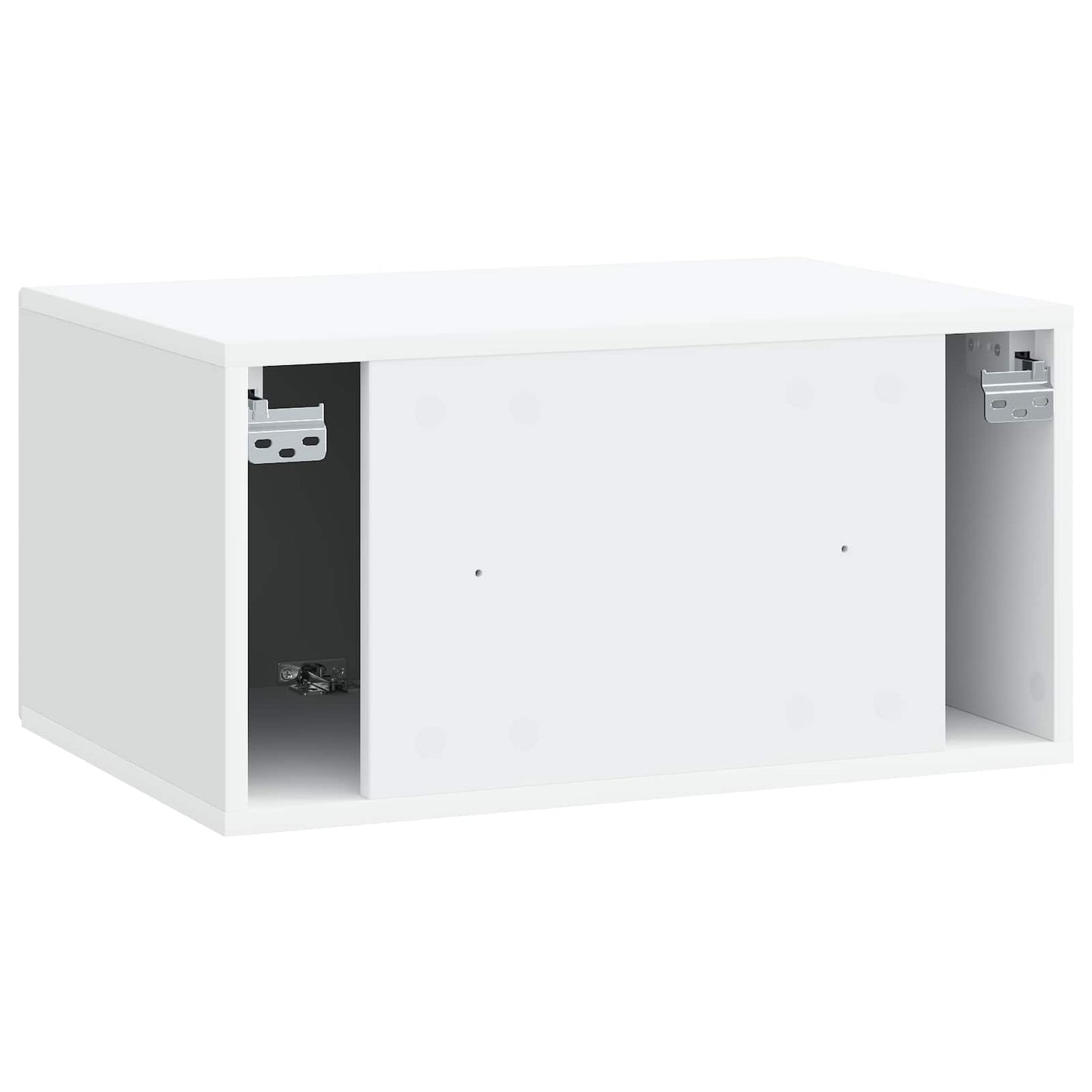Væghængt TV-skab Hvid 59,5 x 41 x 30 cm Konstrueret træ