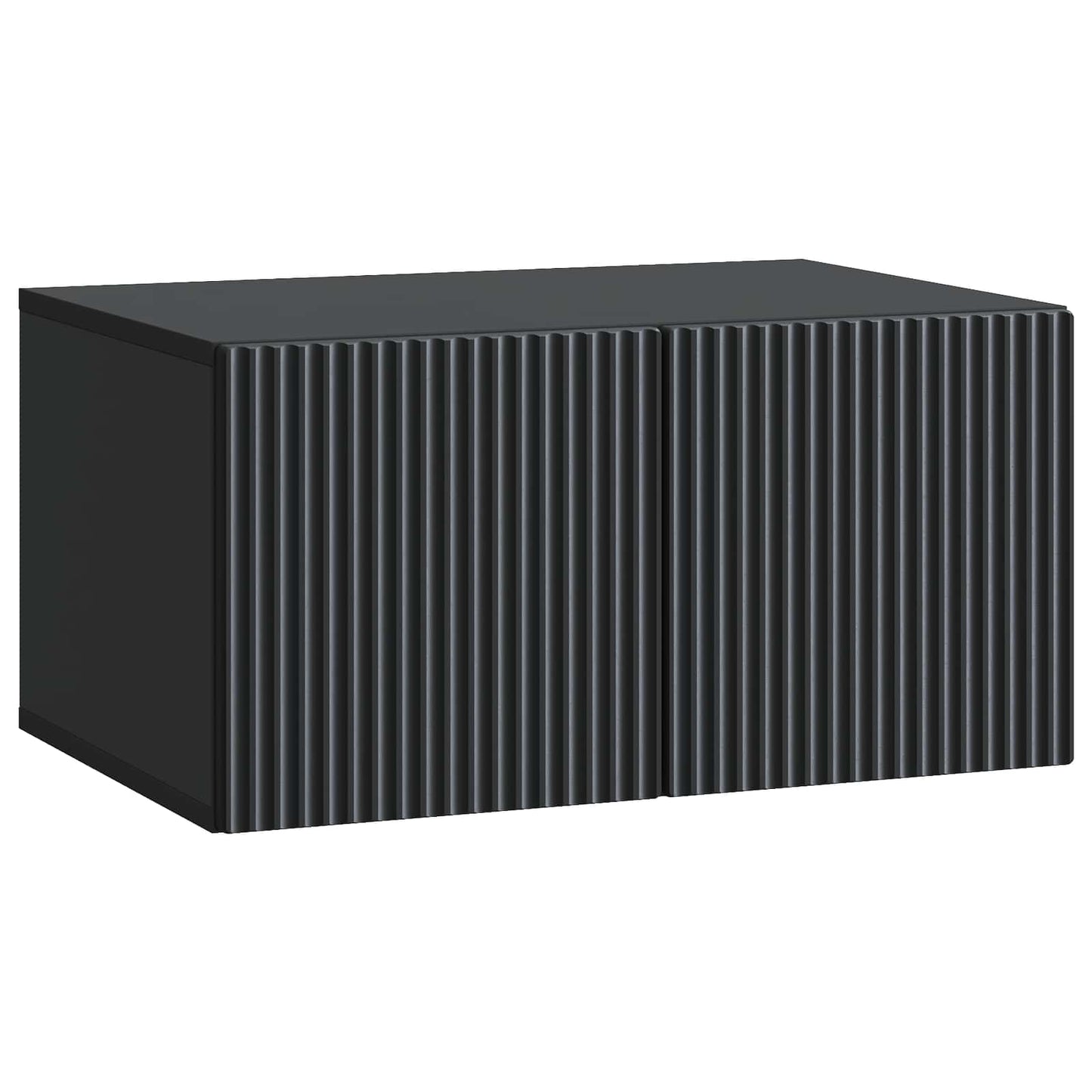 Væghængt TV-skab 59,5 x 41 x 30 cm Sort Konstrueret træ