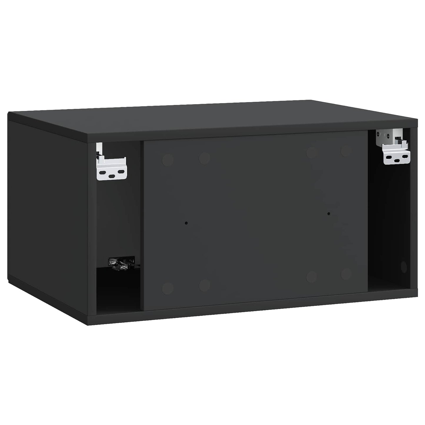 Væghængt TV-skab 59,5 x 41 x 30 cm Sort Konstrueret træ