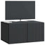 Væghængt TV-skab 59,5 x 41 x 30 cm Sort Konstrueret træ