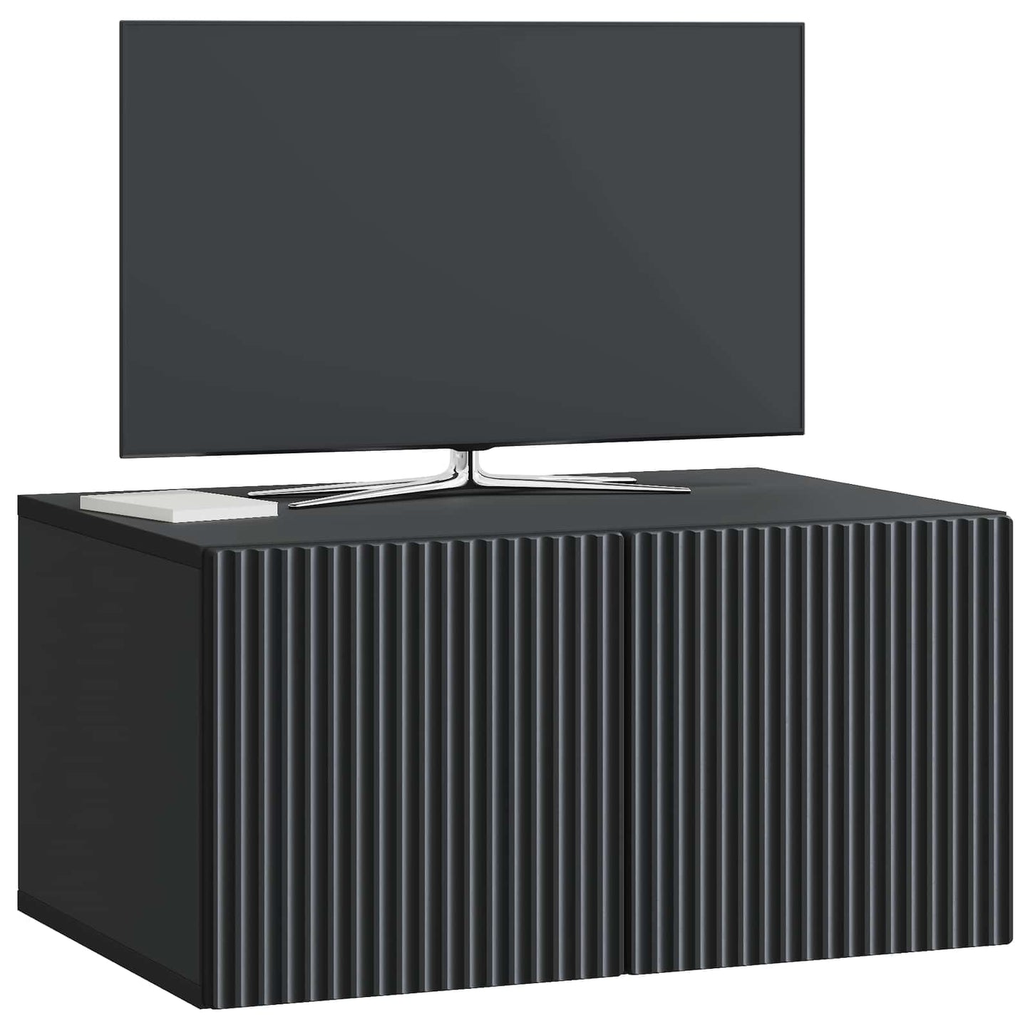 Væghængt TV-skab 59,5 x 41 x 30 cm Sort Konstrueret træ