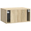 Væghængt TV-skab 59,5 x 41 x 30 cm Sonoma-eg Konstrueret træ