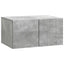 Væghængt TV-skab 59,5 x 41 x 30 cm Betongrå Konstrueret træ