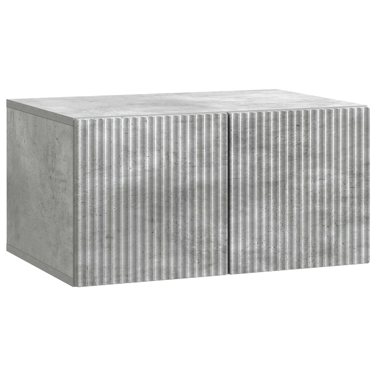 Væghængt TV-skab 59,5 x 41 x 30 cm Betongrå Konstrueret træ