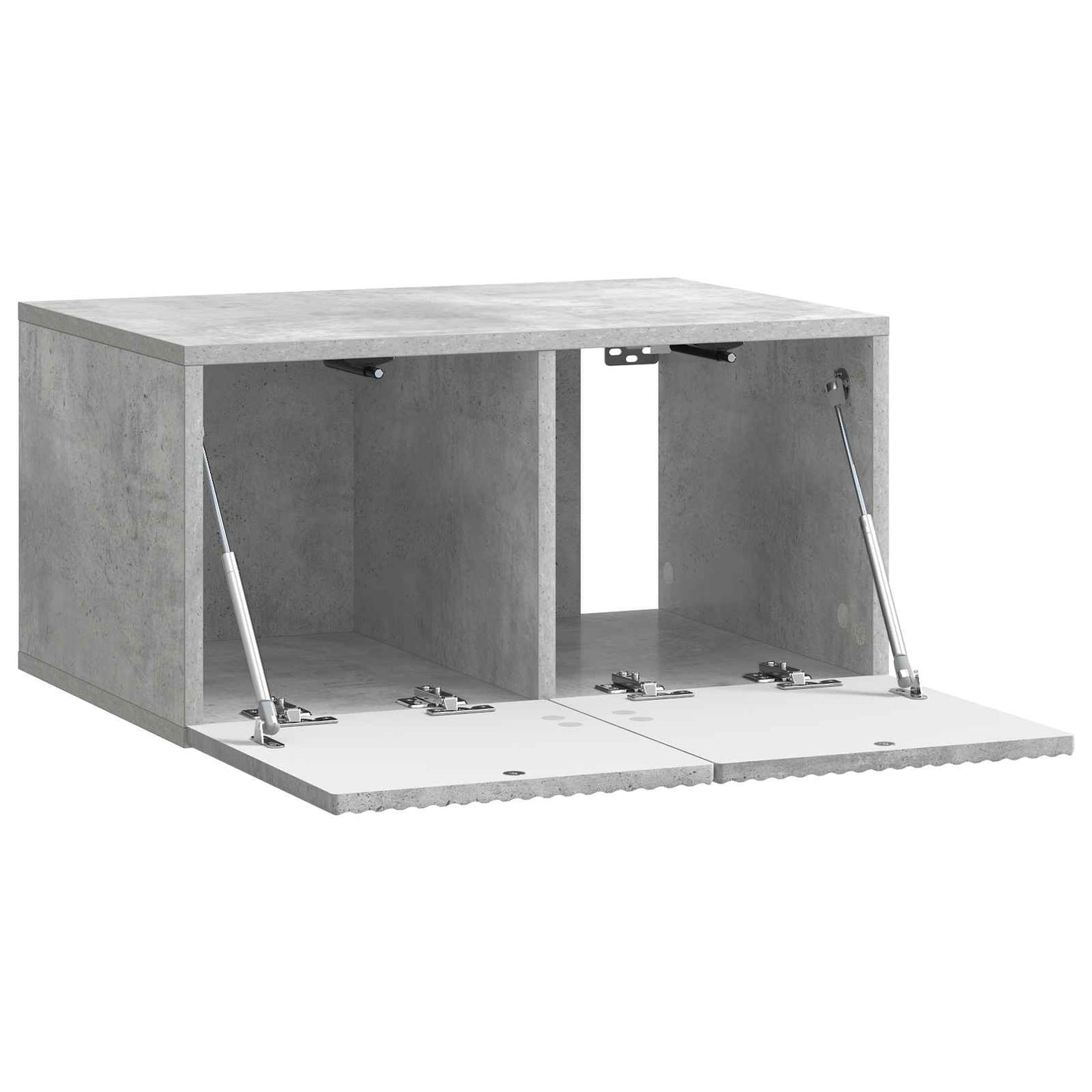 Væghængt TV-skab 59,5 x 41 x 30 cm Betongrå Konstrueret træ
