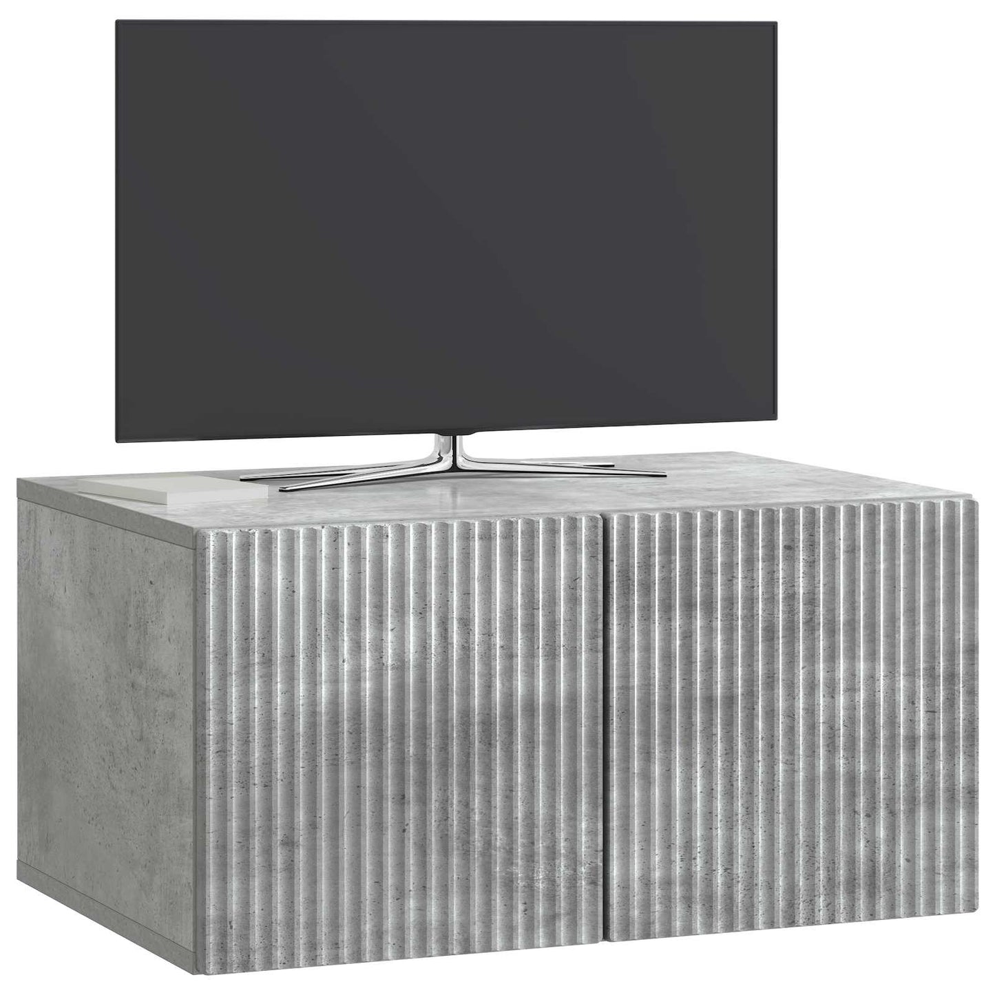 Væghængt TV-skab 59,5 x 41 x 30 cm Betongrå Konstrueret træ
