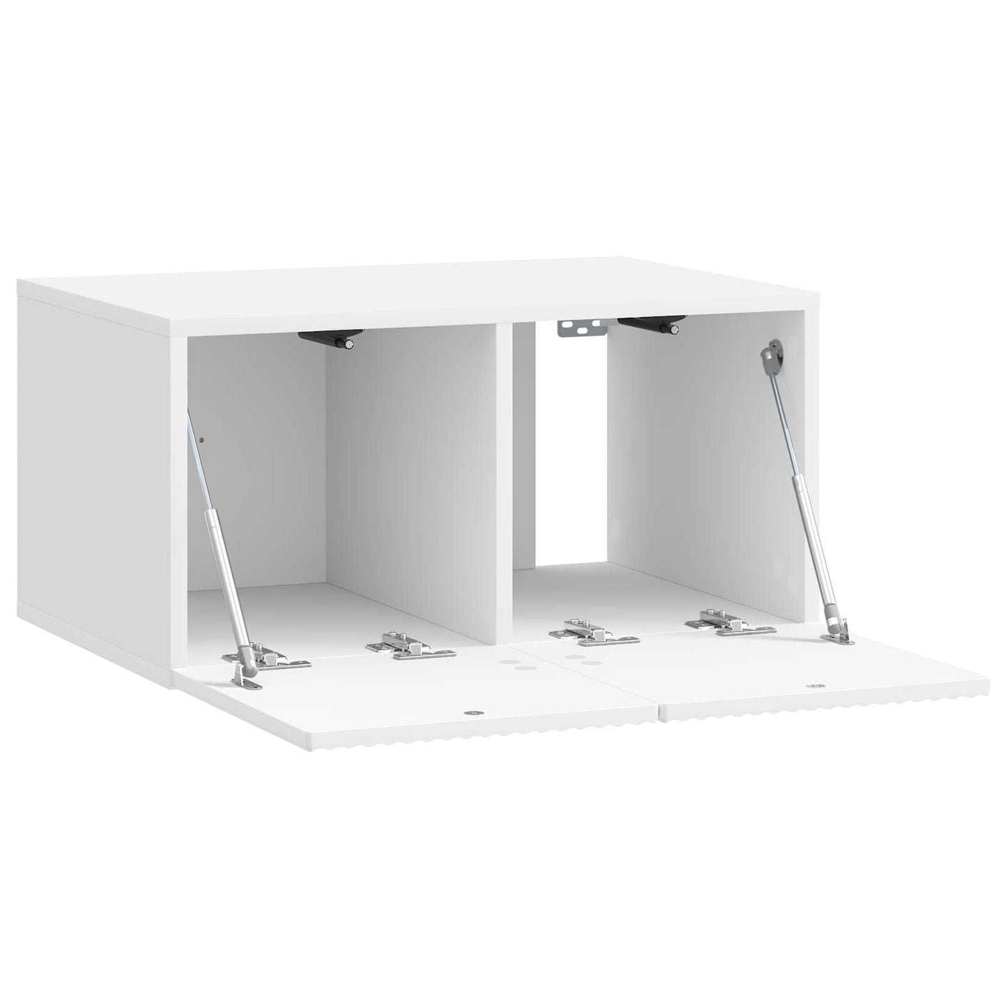 Væghængt TV-skab 59,5 x 41 x 30 cm Hvid højglans