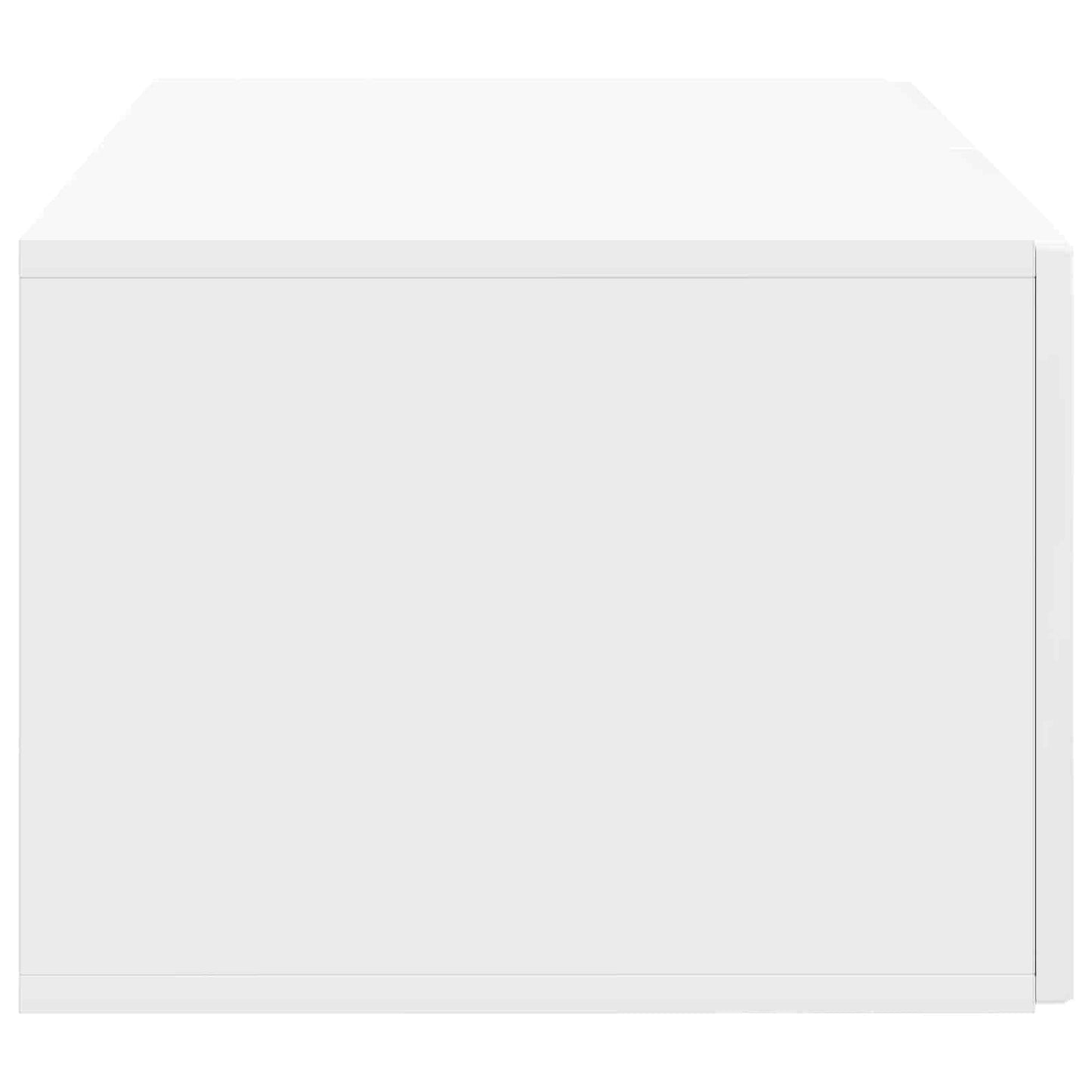Væghængt TV-skab 59,5 x 41 x 30 cm Hvid højglans