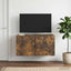 Væghængt TV-skab 59,5 x 41 x 30 cm Røget eg Konstrueret træ