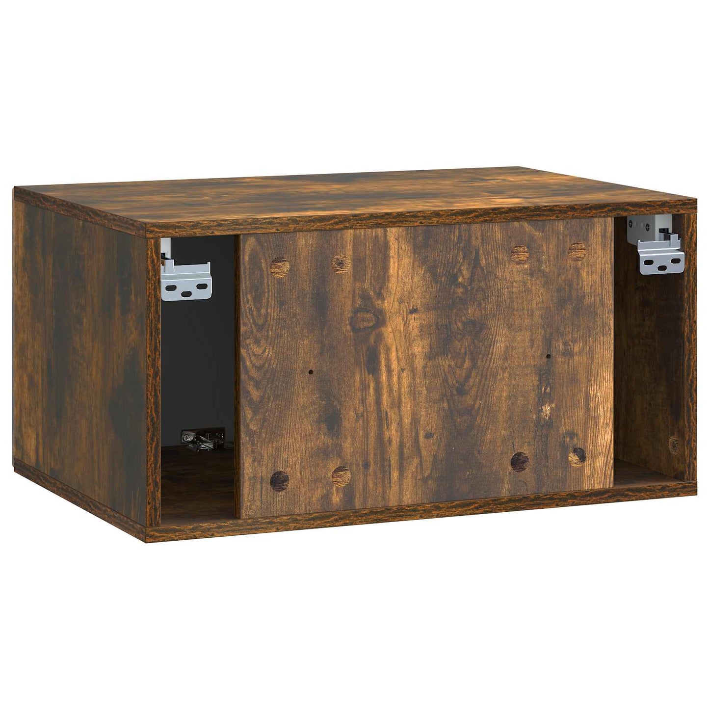 Væghængt TV-skab 59,5 x 41 x 30 cm Røget eg Konstrueret træ